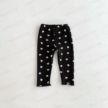 Baby Toddler Girl Heart Fleece Lined Leggings - image 14