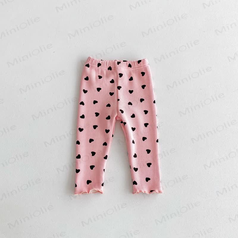 Baby Toddler Girl Heart Fleece Lined Leggings - image 12