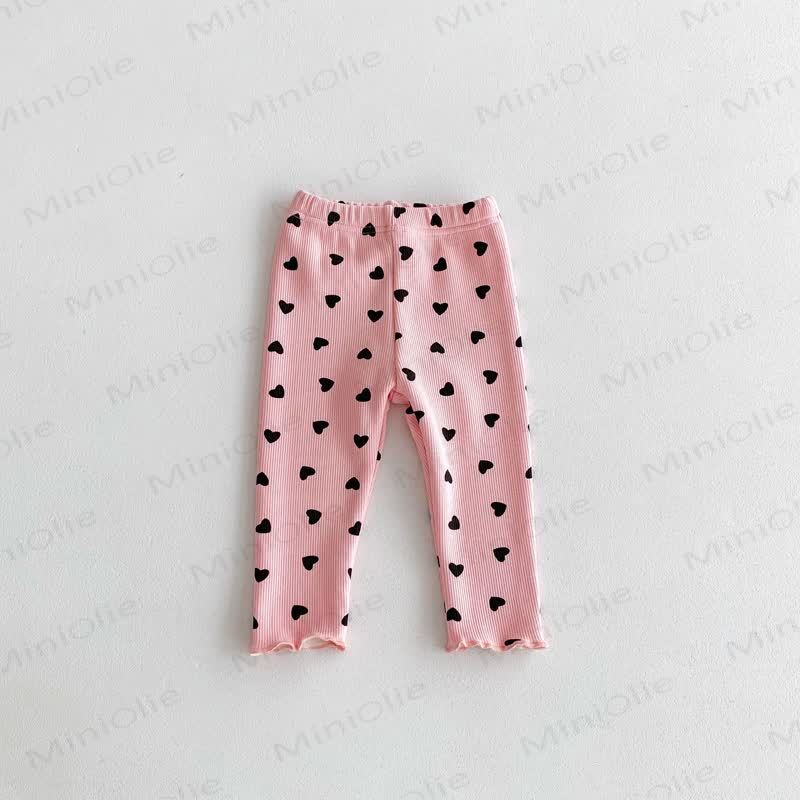 Baby Toddler Girl Heart Fleece Lined Leggings - image 12