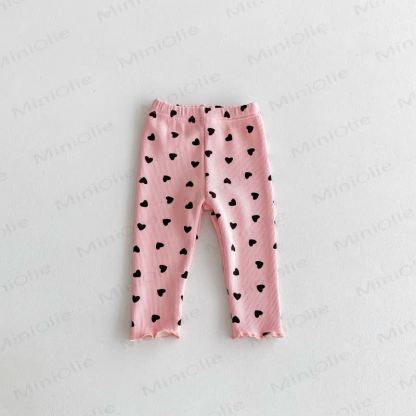 Baby Toddler Girl Heart Fleece Lined Leggings - image 12