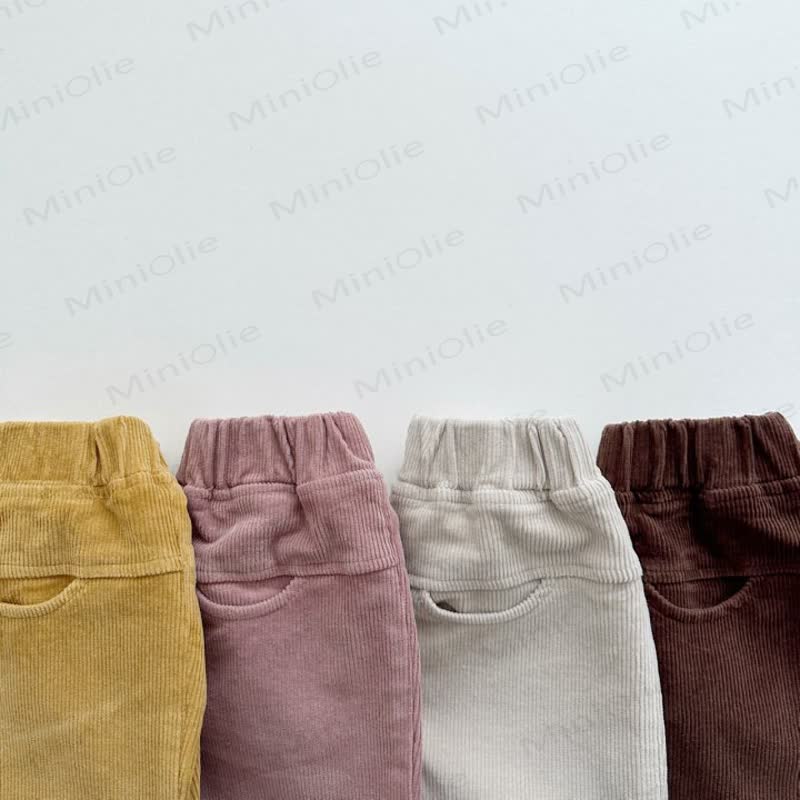 Baby Toddler Girl Cord Solid Color Pants - image 2
