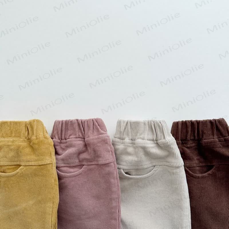 Baby Toddler Girl Cord Solid Color Pants - image 2