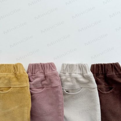 Baby Toddler Girl Cord Solid Color Pants - image 2