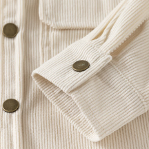 Kid Boy Solid Color Vintage Corduroy Shirt - image 8
