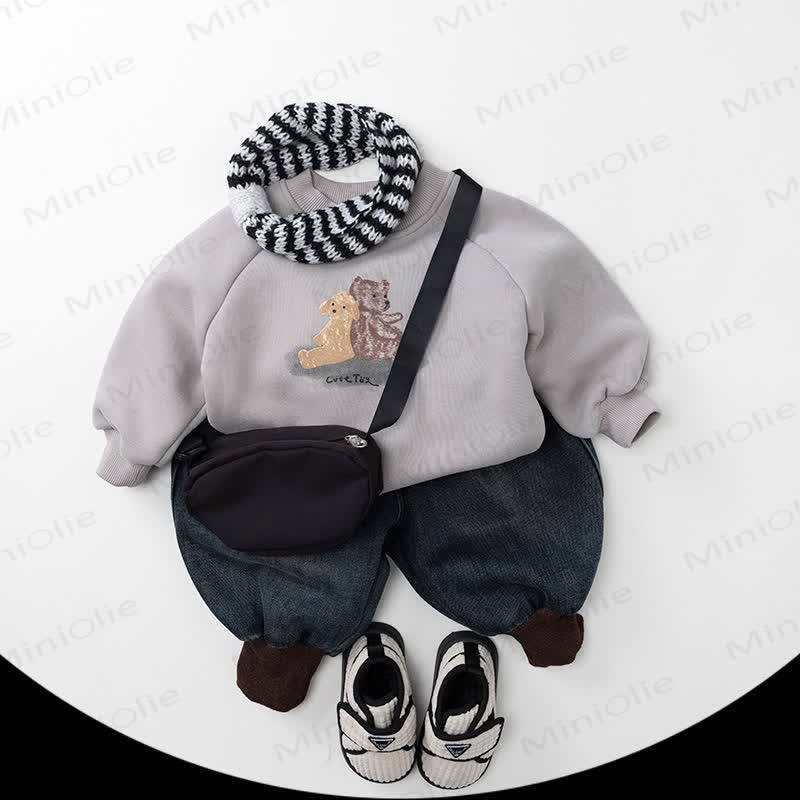 GOOD LUCK Baby Toddler Bear Jean Pants - image 2