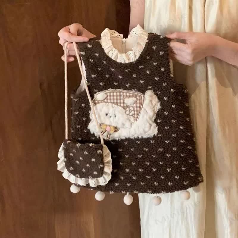 Baby Toddler Girl Heart Flower Lace Sleeveless Dress - image 2