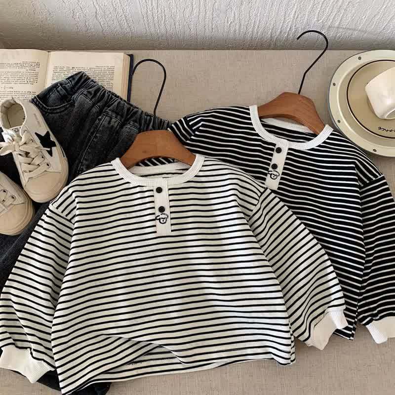  Baby Toddler Striped Crew Neck T-shirt - image 1