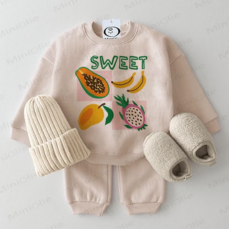 SWEET Baby Fruit Beige 2-piece Set - Beige - 2-3T - image 1