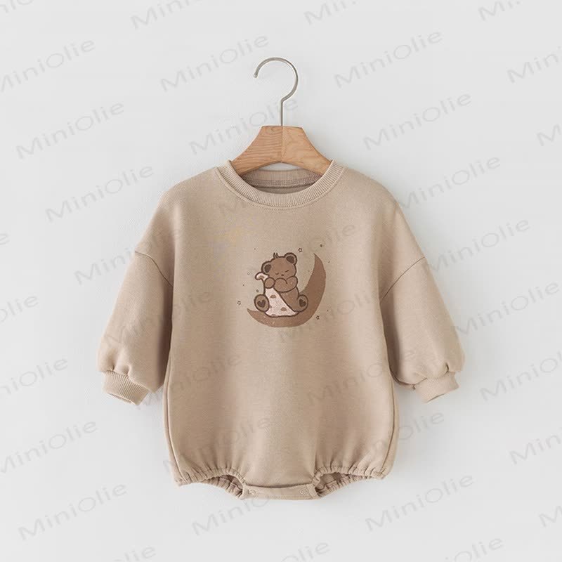 Baby Bear Moon Bodysuit - Khaki - 18-24M - image 4