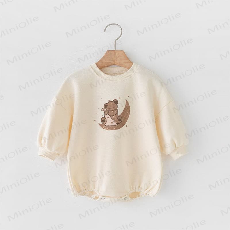 Baby Bear Moon Bodysuit - Beige - 18-24M - image 2