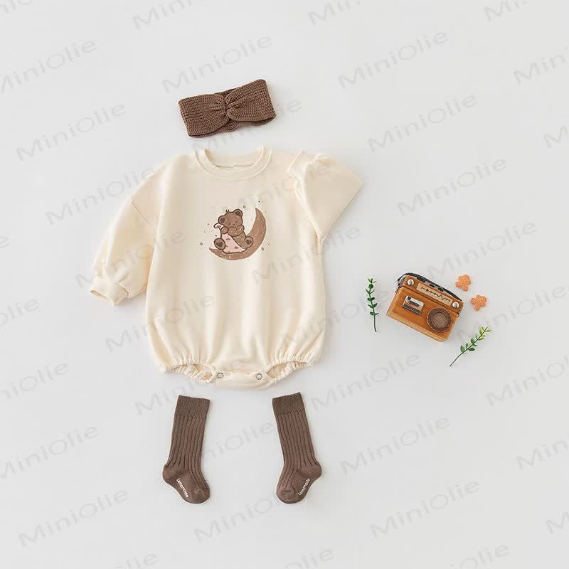 Baby Bear Moon Bodysuit - image 3