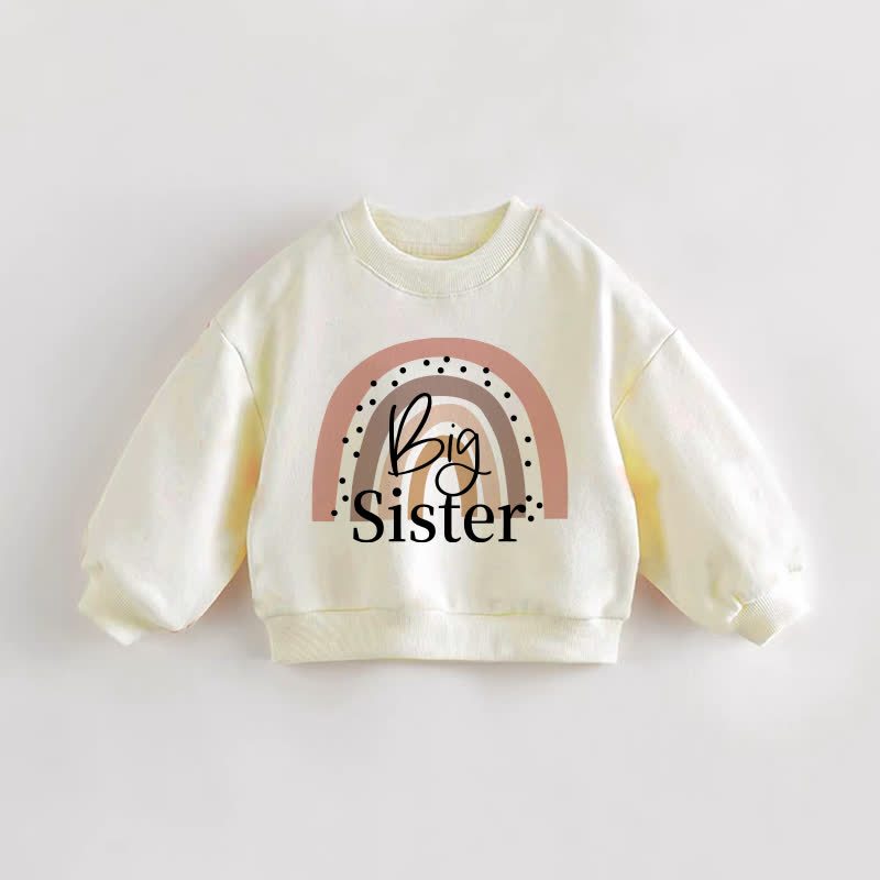 BIG/LITTLE SISTER  Baby Toddler Sweatshirt - Big Sister - 3-5T - image 1
