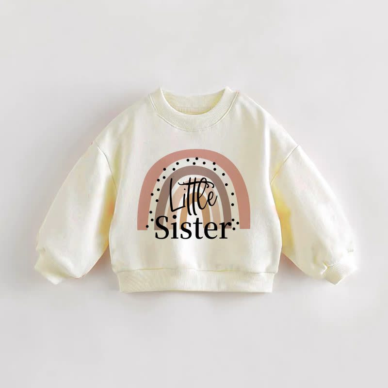 BIG/LITTLE SISTER  Baby Toddler Sweatshirt - Little Sister - 3-5T - image 2
