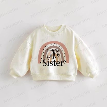 BIG/LITTLE SISTER  Baby Toddler Sweatshirt - image 2