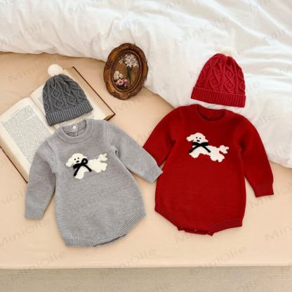 Baby Puppy Knit Bodysuit - image 1