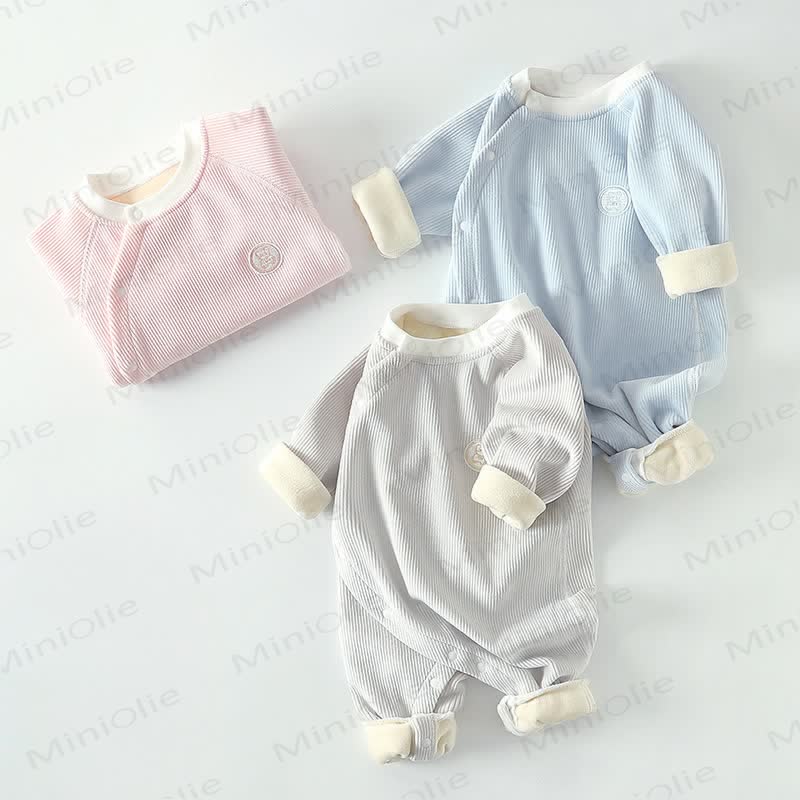 Baby Fleece Newborn Romper - image 1