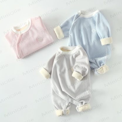 Baby Fleece Newborn Romper - image 1