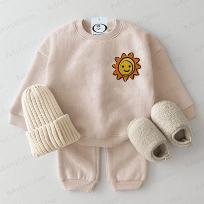 Baby Sun Beige 2-piece Set - Beige - 2-3T - image 1