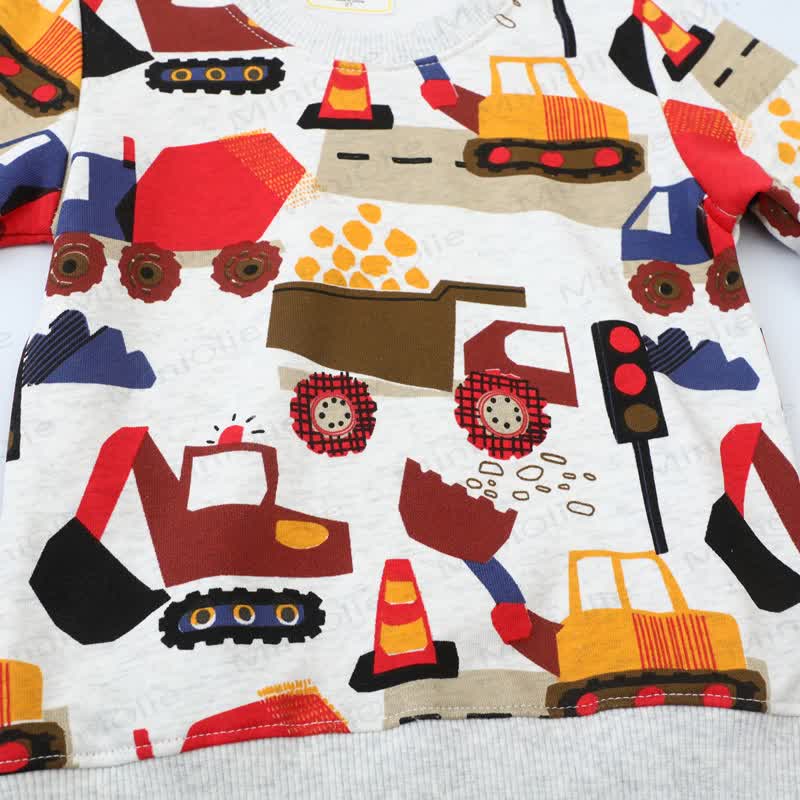  Toddler Boy Excavator Print Sweatshirt - image 4