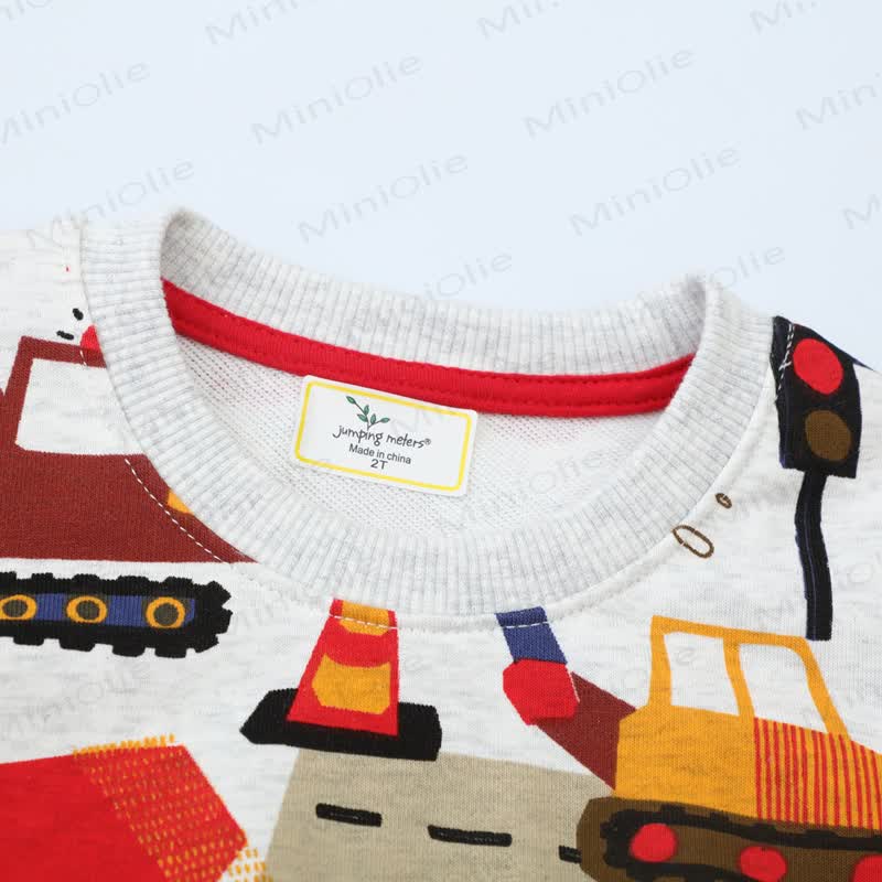  Toddler Boy Excavator Print Sweatshirt - image 2