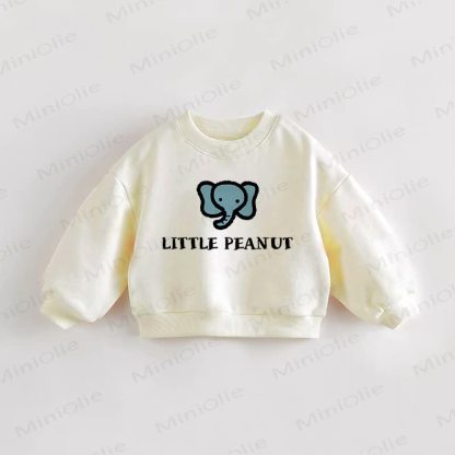 LITTLE PEANUT Baby Toddler Cream Elephant Sweatshirt - Cream - 3-5T - image 1