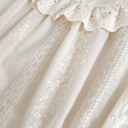 Baby Lace Bow Beige Bodysuit - image 8