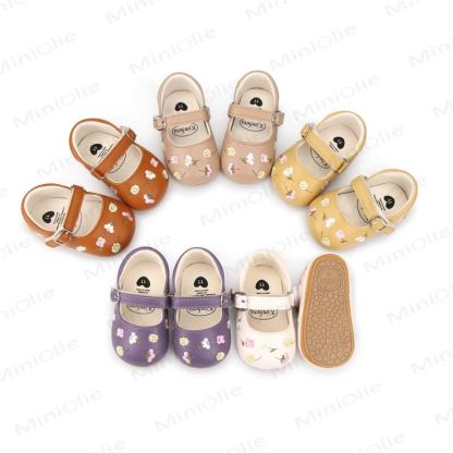 Baby Flower Embroidered Shoes - image 2