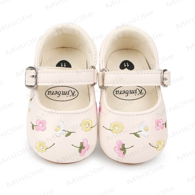 Baby Flower Embroidered Shoes - image 5