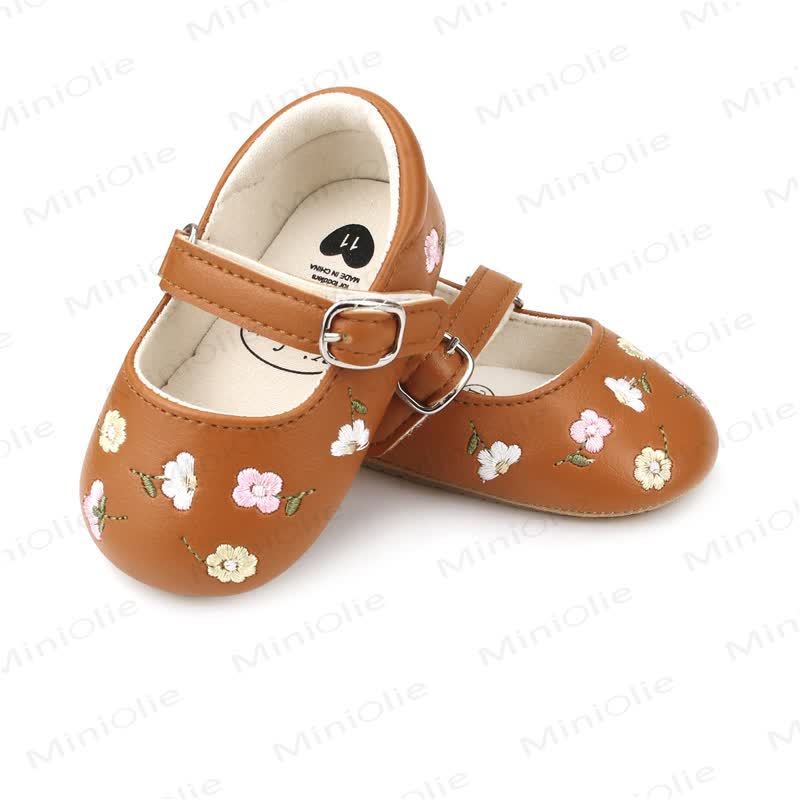 Baby Flower Embroidered Shoes - image 13