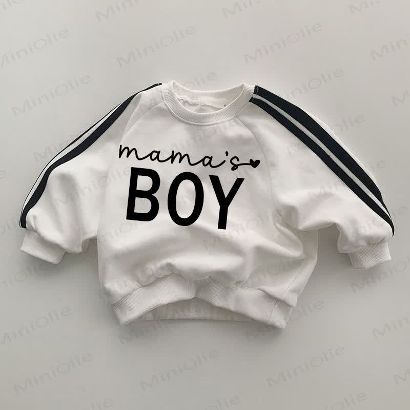 MAMA'S BOY Baby White Sweatshirt - White - 2-3T - image 1