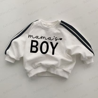MAMA'S BOY Baby White Sweatshirt - White - 2-3T - image 1
