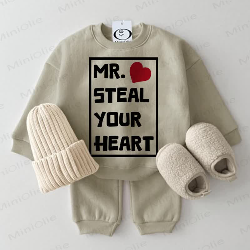 MR. STEAL YOUR HEART Baby Grey Green 2-piece Set - Grey Green - 2-3T - image 1