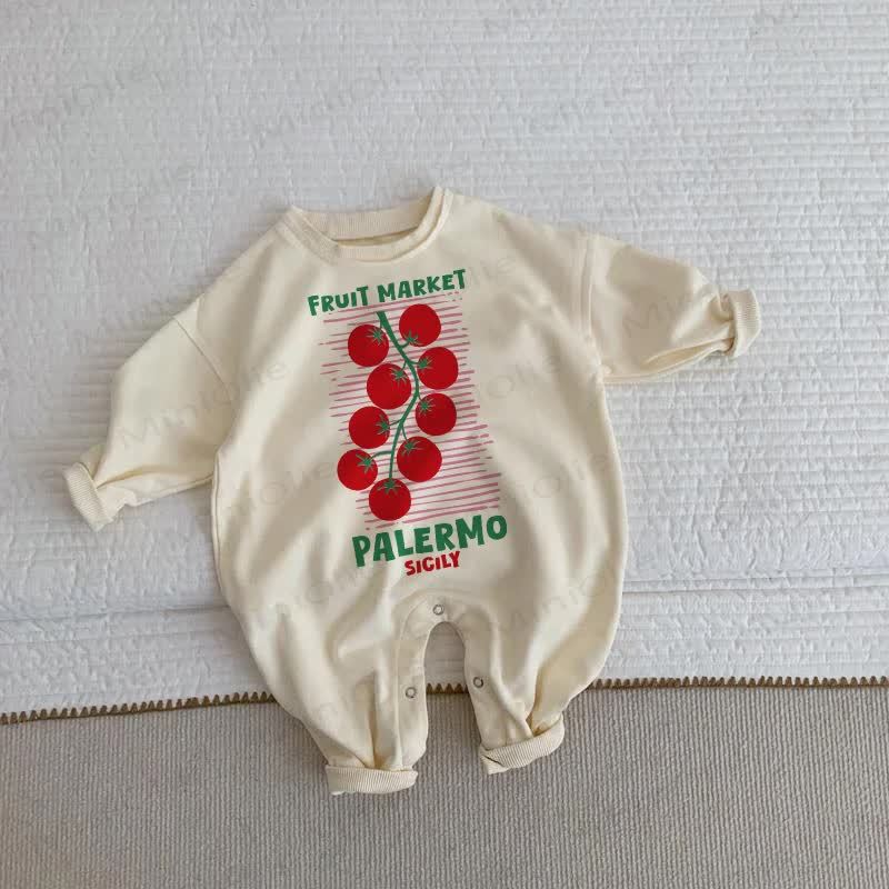 FRUIT MARKET PALERMO SICILY Baby Toddler Beige Romper - Beige - 2-3T - image 1