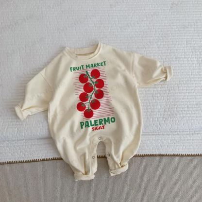 FRUIT MARKET PALERMO SICILY Baby Toddler Beige Romper - Beige - 2-3T - image 1