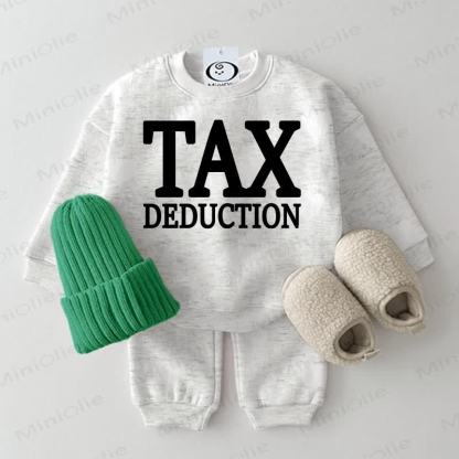 TAX DEDUCTION Baby 2-piece Light Grey Set - Light Grey - 2-3T - image 1