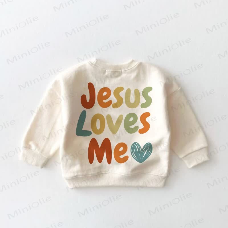 JESUS LOVES ME Baby Toddler Sweatshirt - image 3