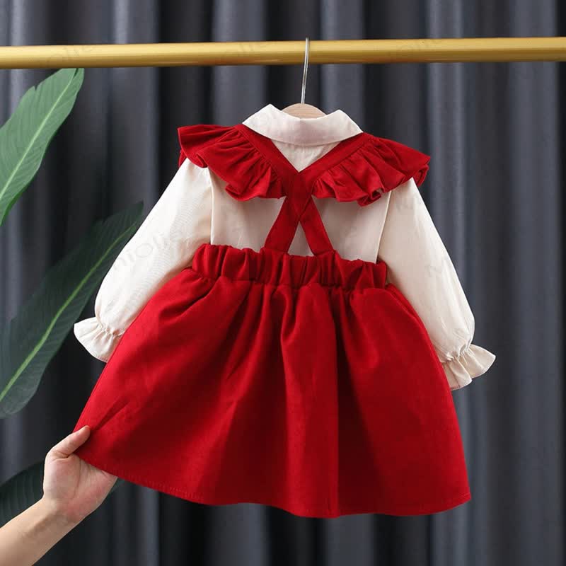 Baby Toddler Girl Bow Flying Sleeves Dress - image 2