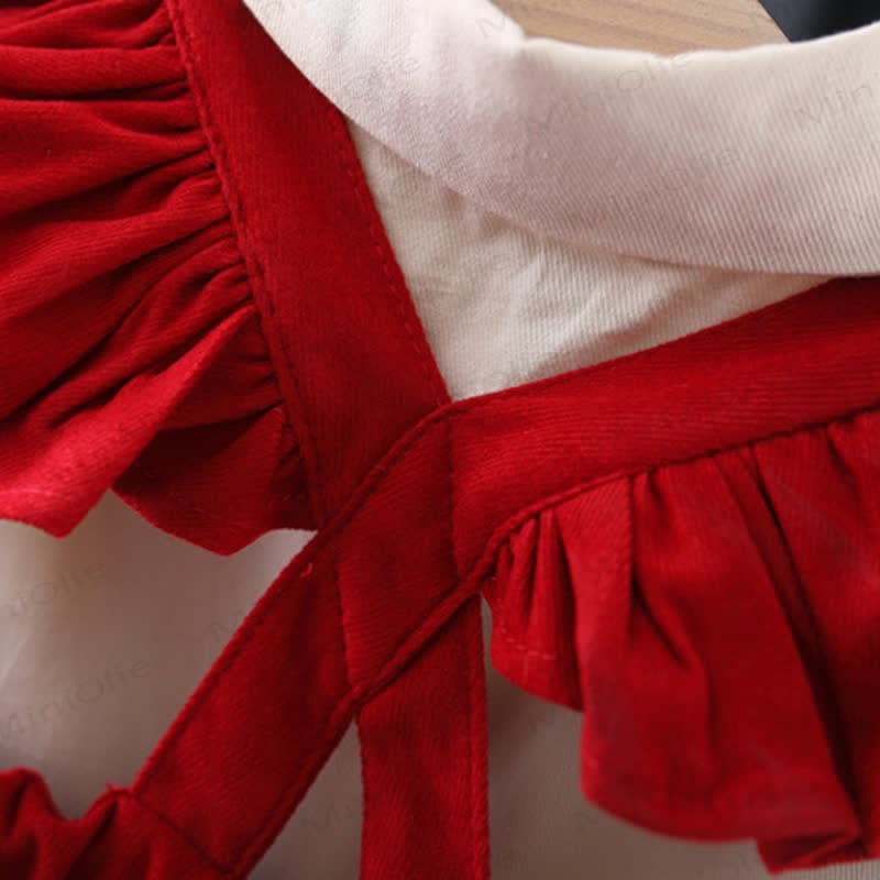 Baby Toddler Girl Bow Flying Sleeves Dress - image 7