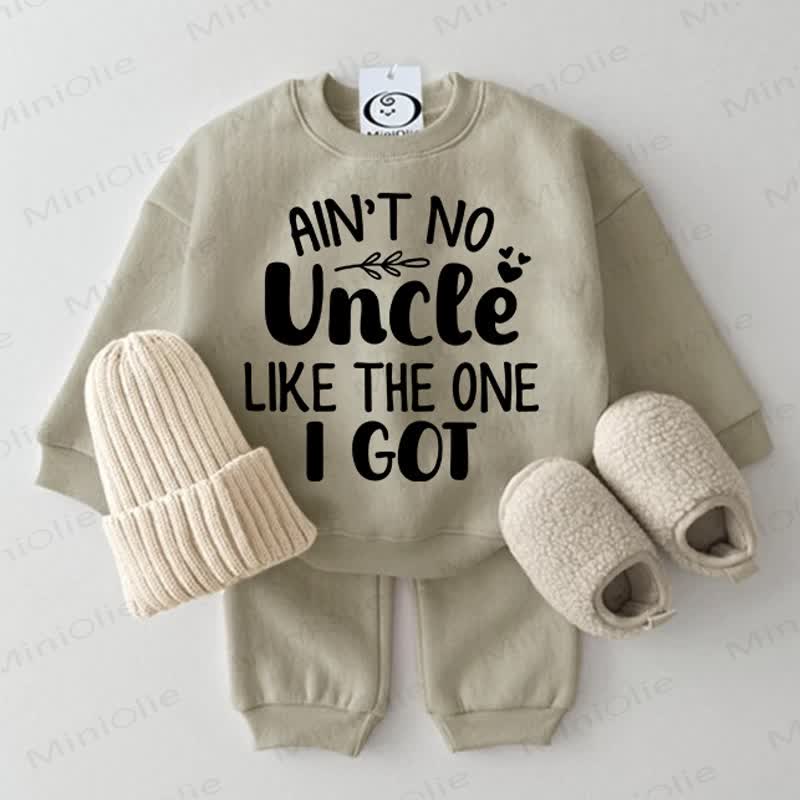 AIN'T NO UNCLE LIKE THE ONE I GOT Baby Grey Green 2-piece Set - Grey Green - 2-3T - image 1