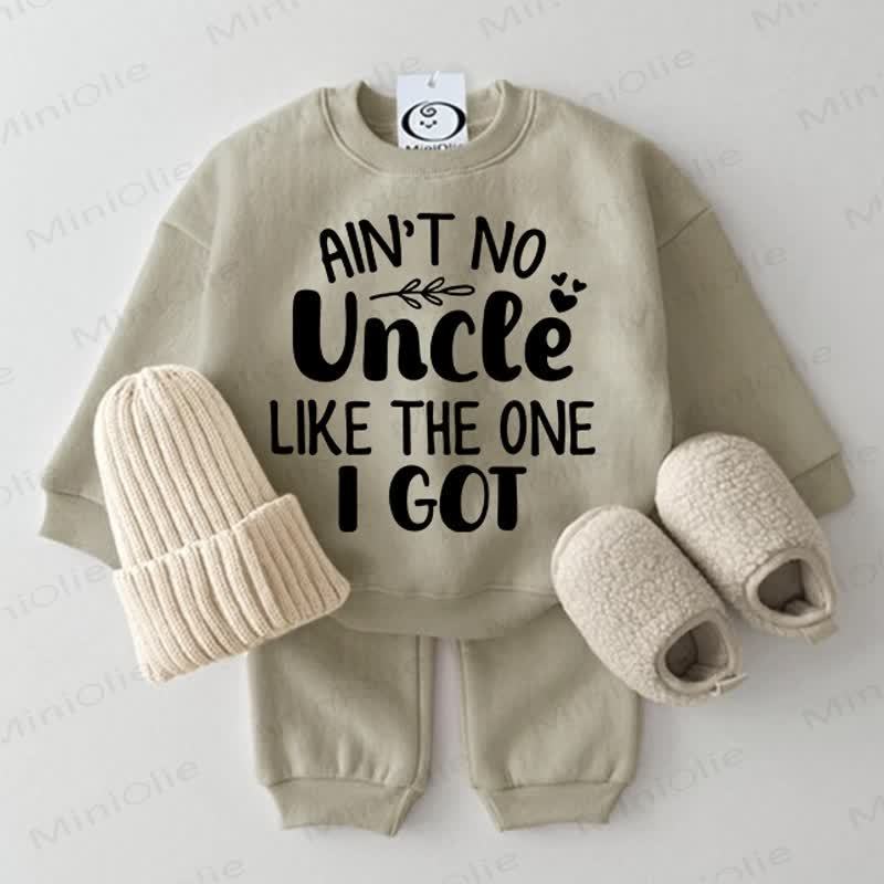 AIN'T NO UNCLE LIKE THE ONE I GOT Baby Grey Green 2-piece Set - Grey Green - 2-3T - image 1