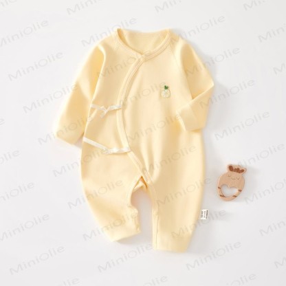 Baby Lemon Kimono Romper - Yellow - 3-6M - image 1