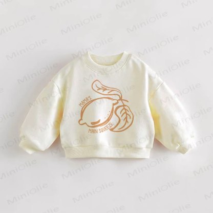 MAMA'S MAIN SQUEEZE Baby Toddler Cream Sweatshirt - Cream - 3-5T - image 1