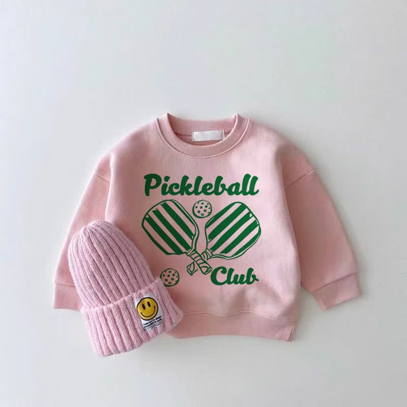 PICKLEBALL CLUB Baby Girl Pink Sweatshirt - Pink - 2-3T - image 1