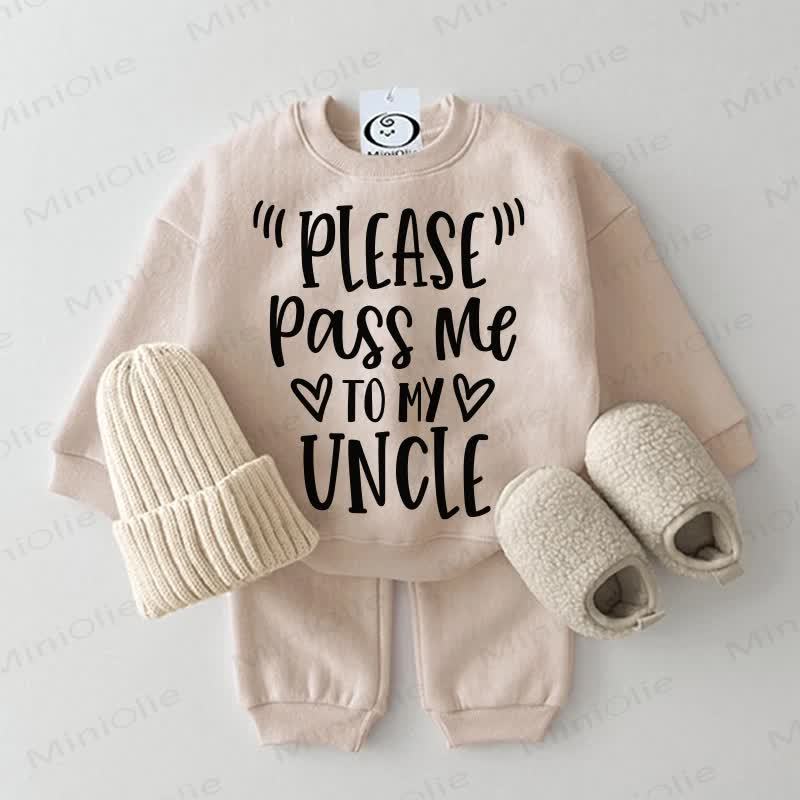 "PLEASE" PASS ME TOMY UNCLE Baby Beige 2-piece Set - Beige - 2-3T - image 1