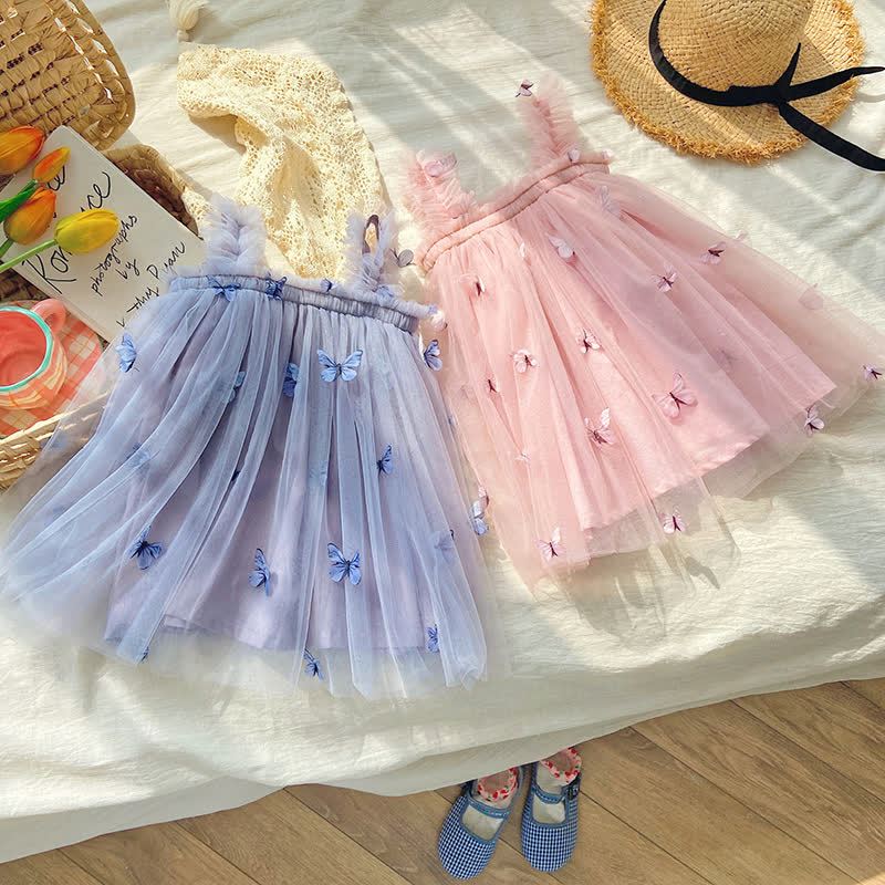 Toddler Girl Bow Mesh Sleeveless Tutu Dress - image 3
