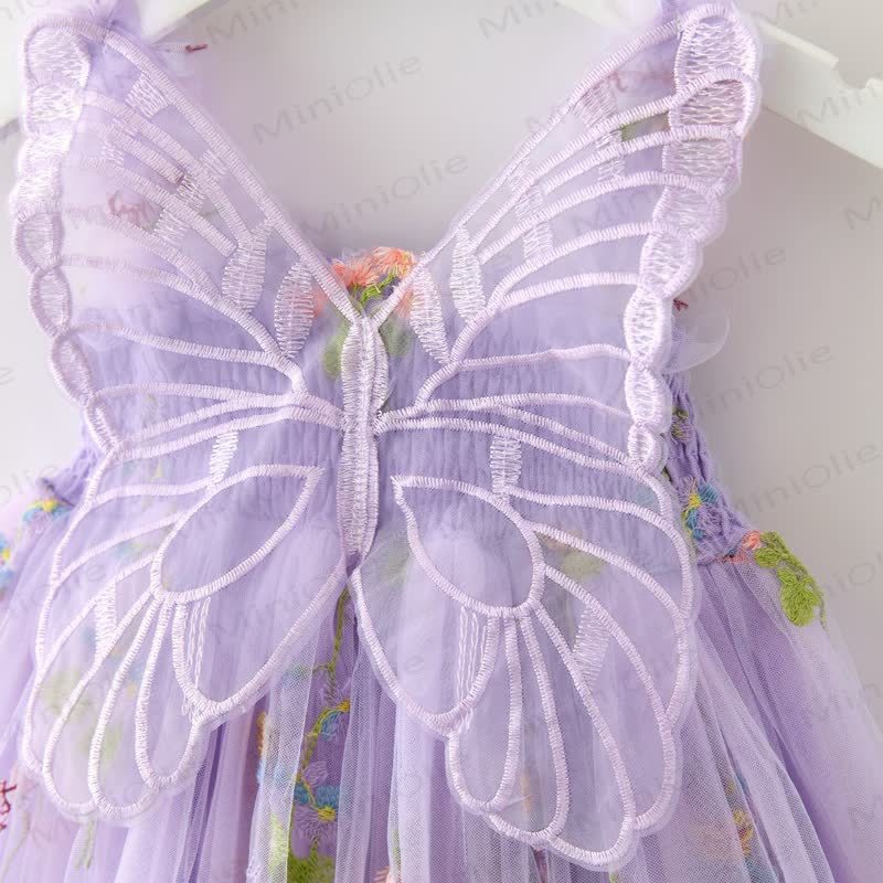 Baby Toddler Girl Butterfly Flower Mesh Dress - image 13
