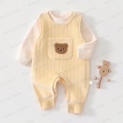 Baby Bear Overalls and Top Set - Yellow - 18-24M - image 1