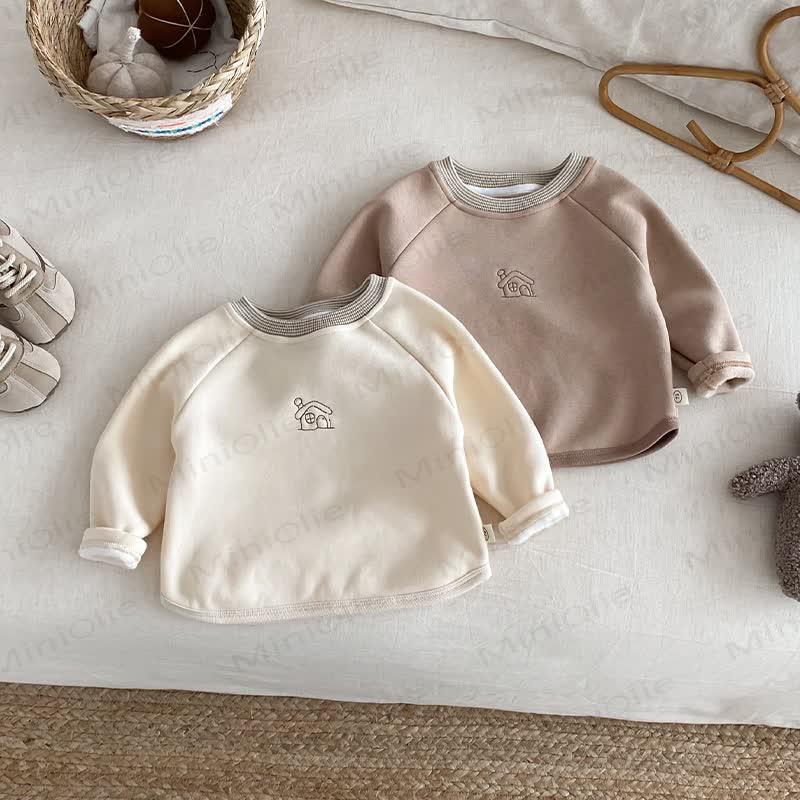 Baby Toddler Boys Embroidered Little House T-shirt - image 1