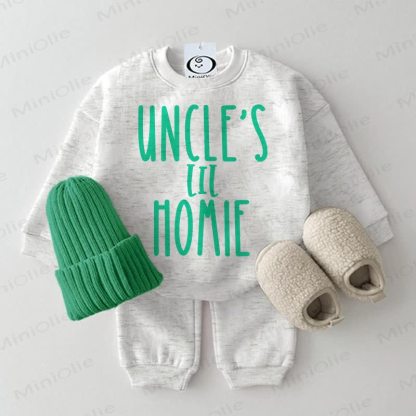 UNCLE'S LIL HOMIE Baby 2-piece Light Grey Set - Light Grey - 2-3T - image 1