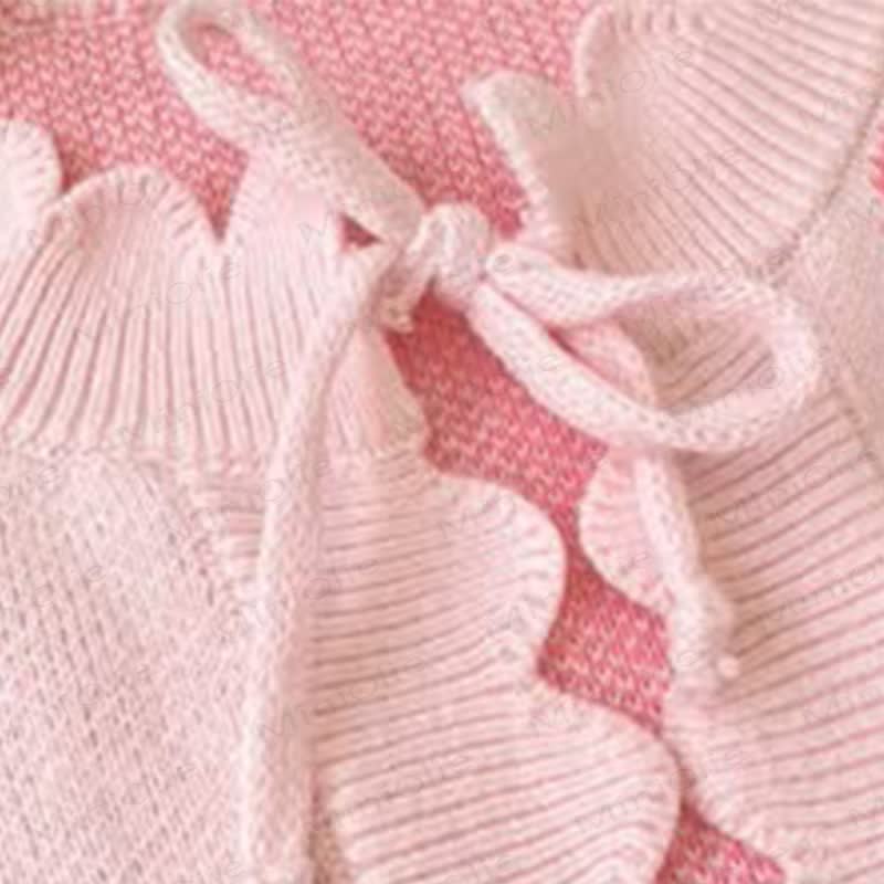 Baby Knit Bow Pink Cardigan/Pants - image 8
